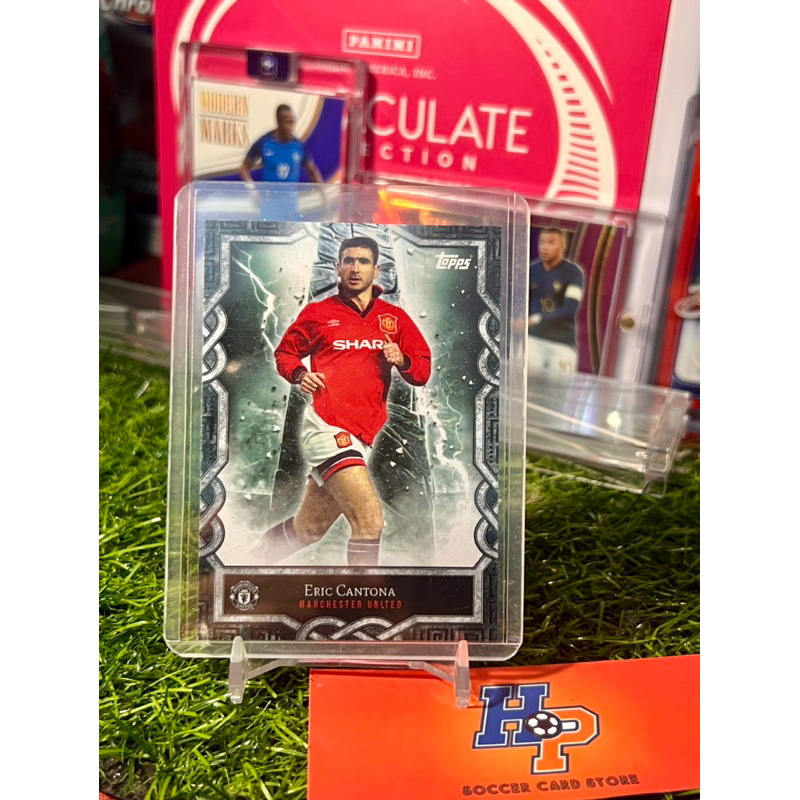 Eric Cantona Monolith Topps Manchester United Fan Set 2024/25 การ์ดฟุตบอล
