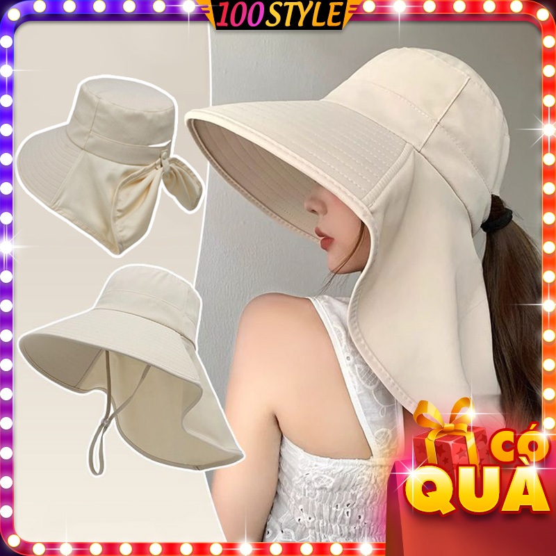 หมวกกันแดดและผ้าพันคอแคมป์ปิ้งแบบพับได้ Shine