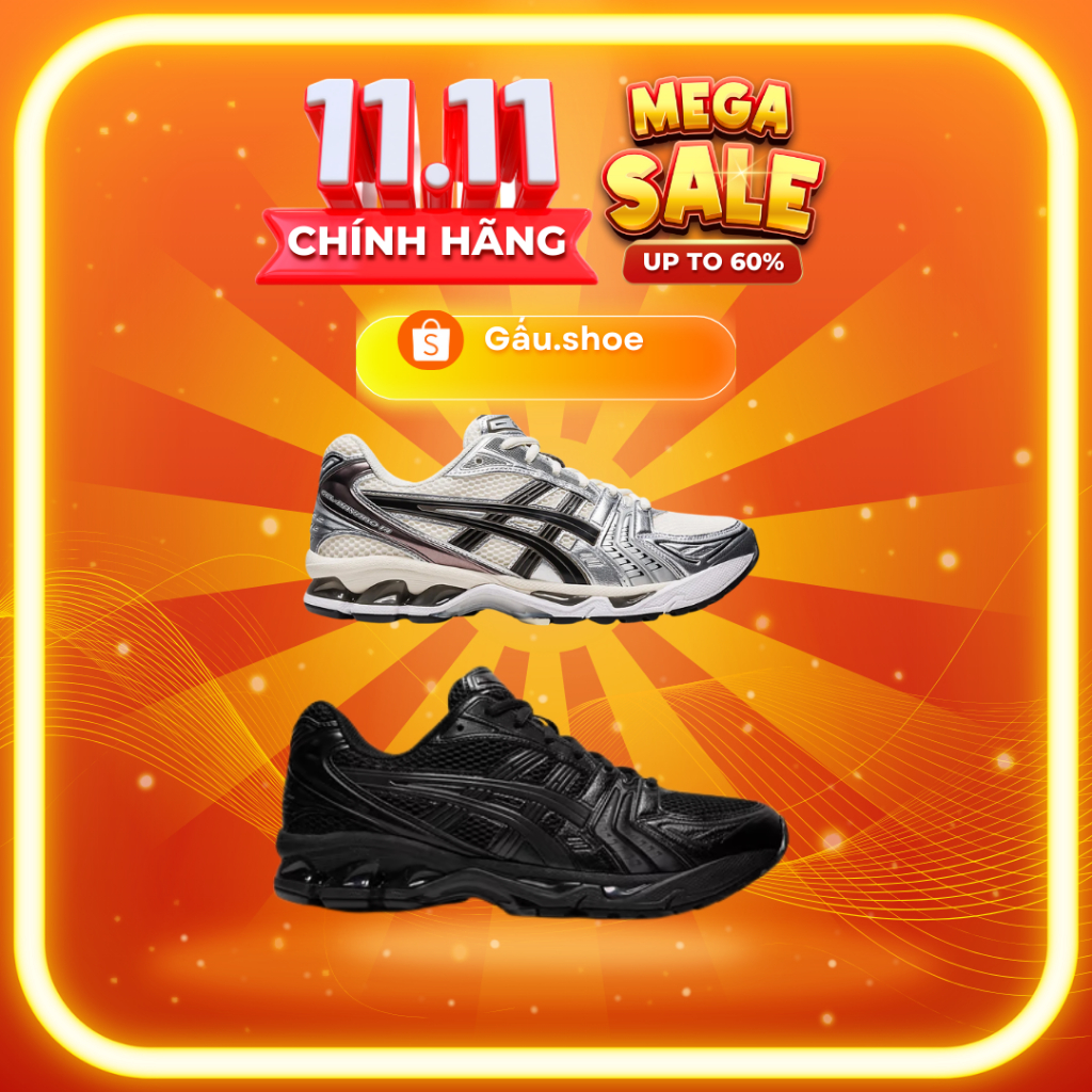 [ premium] Assics Gel-Kayano 14White Midnight Shoes [1202A056 109] กีฬา hottren ของแท้ 2026