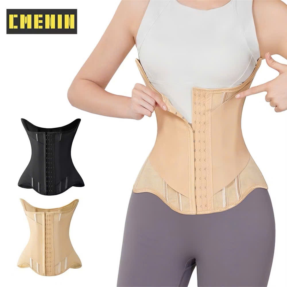 VORONIN 17 Bone Thermal Latex Belly Corset ครอบคลุมกลับไขมัน-ลดไขมัน Belly Corset, Latex เข็มขัด
