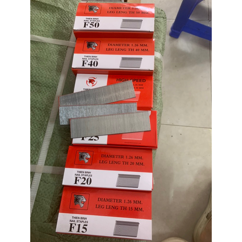 ตะปู F อุตสาหกรรม - F15, F20, F25, F30, F40 เล็บ