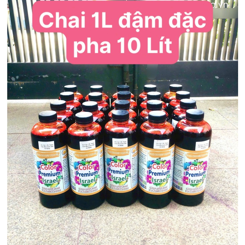 PREMIUM FLOWER DYE BOTTLE 1L CONCENTRATED MIXED 10L สีนําเข้าจากอิสราเอล สีสดใส สวยปลอดภัย