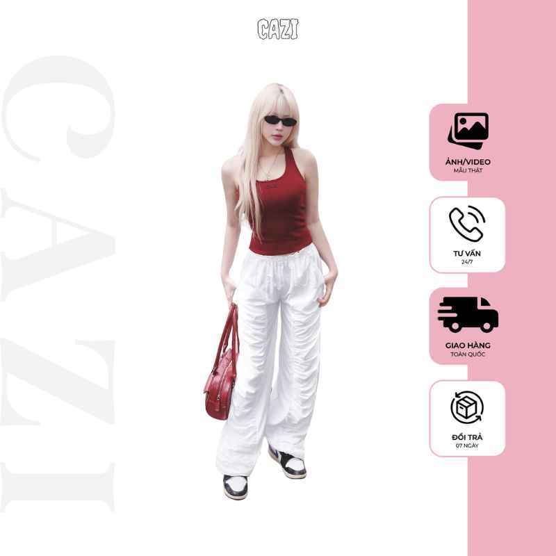 [odd Pants] Cazi Gigi Pants - กางเกงขายาวมีกระเป๋าเฉียงตามซี่โครง