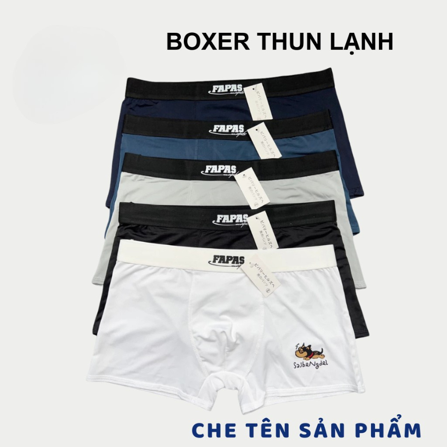[ชุด 5 ชิ้น] กางเกงในชาย FAPAS PRINTED, วัสดุยางยืดเย็นประเภท 1 ยืดสามมิติเย็น D16