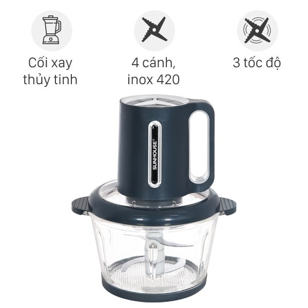 Sunhouse SHD5403 300W เครื่องบดเนื้อมัลติฟังก์ชั่น 1.8 ลิตร ของแท้ 100% Display 99% 12 เดือน