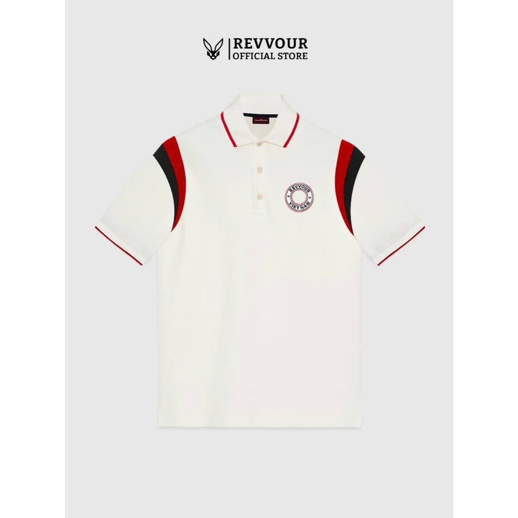 เสื้อโปโลผู้ชาย RV Romy เสื้อโปโลแฟชั่นผ้าฝ้ายยืด 4 ทิศทาง ใหม่ 2024