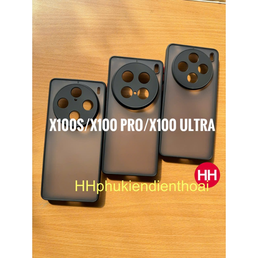 เคส Vivo X100s, x100 Pro, X100 Ultra ขอบยืดหยุ่น ด้านหลังป้องกันลายนิ้วมือ (สีดํา)