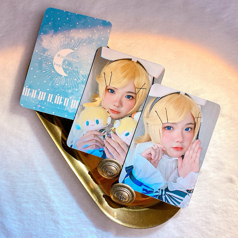 การ์ดมุมมน - Kagamine Rin Cosplay ( Vocaloid, Pianpro Character )