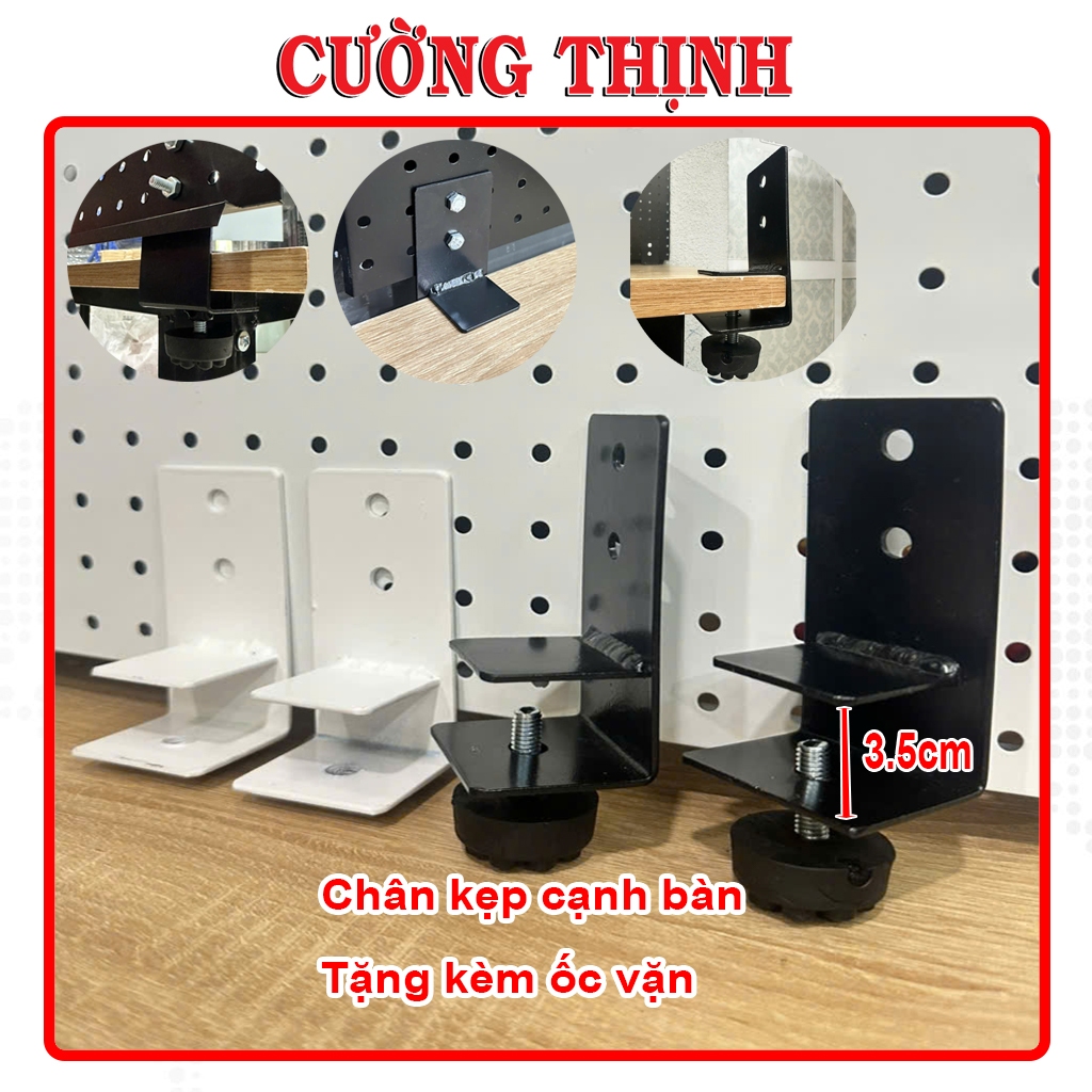 Pegboard Hole อุปกรณ์กระดานลูกฟูกขาตั้งแบบหนีบโต๊ะและขาตั้งบนโต๊ะอเนกประสงค์