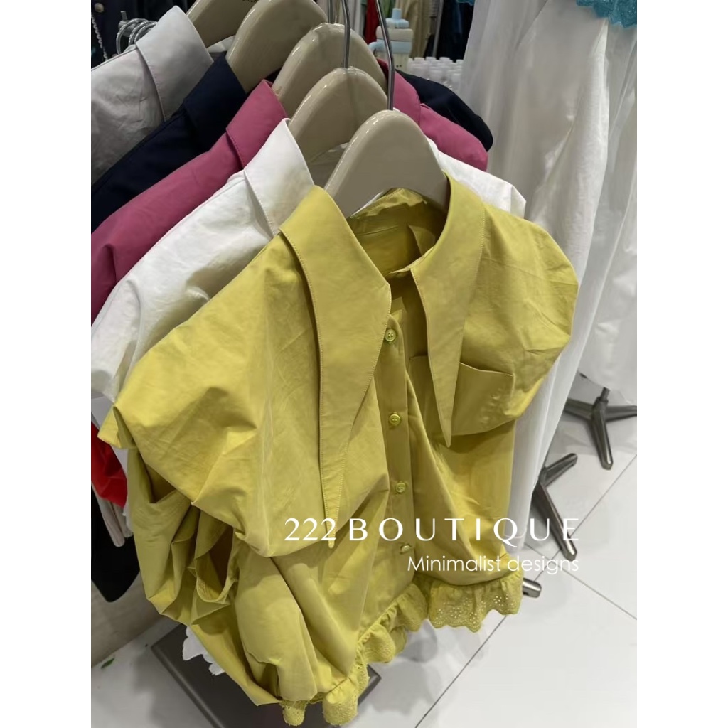 Dreamy HQ 26135 เสื้อคอปกบัวใหญ่