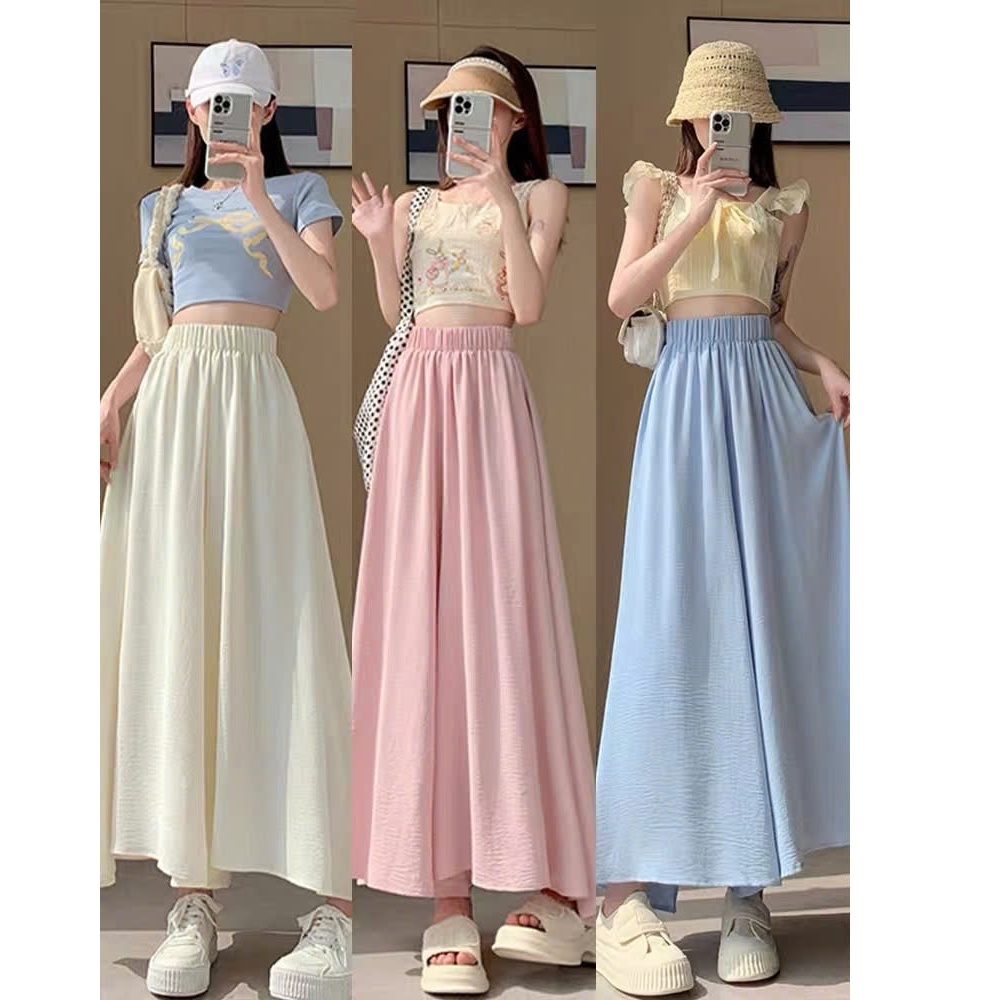 กระโปรงบานหวาย กางเกงกระโปรงบานเกาหลี - HOT TREND SUMMER 2025 AVAILABLE IN BIG SIZE