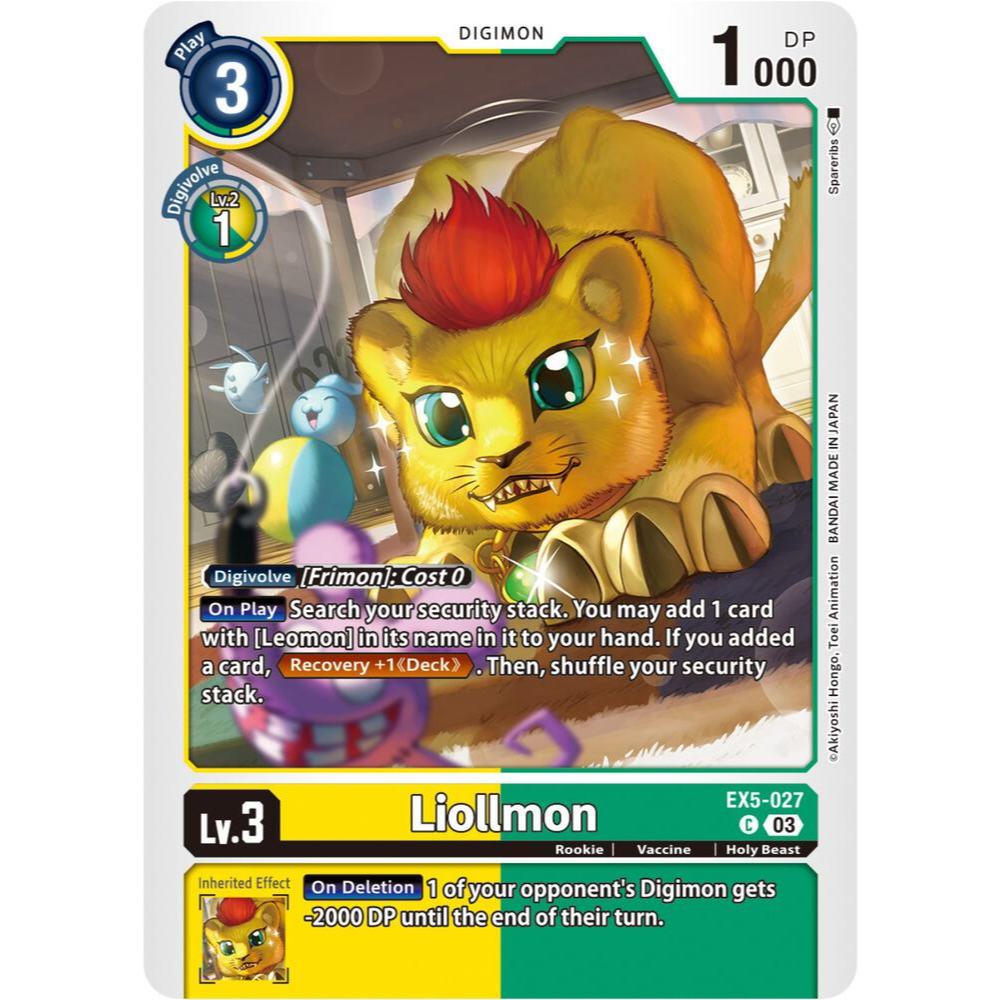 Digimon Card Code EX5-177 - Liolmon - Digimon - Common