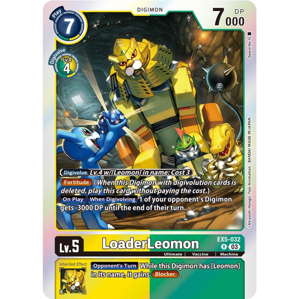 Digimon Card รหัส EX5-032 - LoaderLeonmon - Digimon - Rare