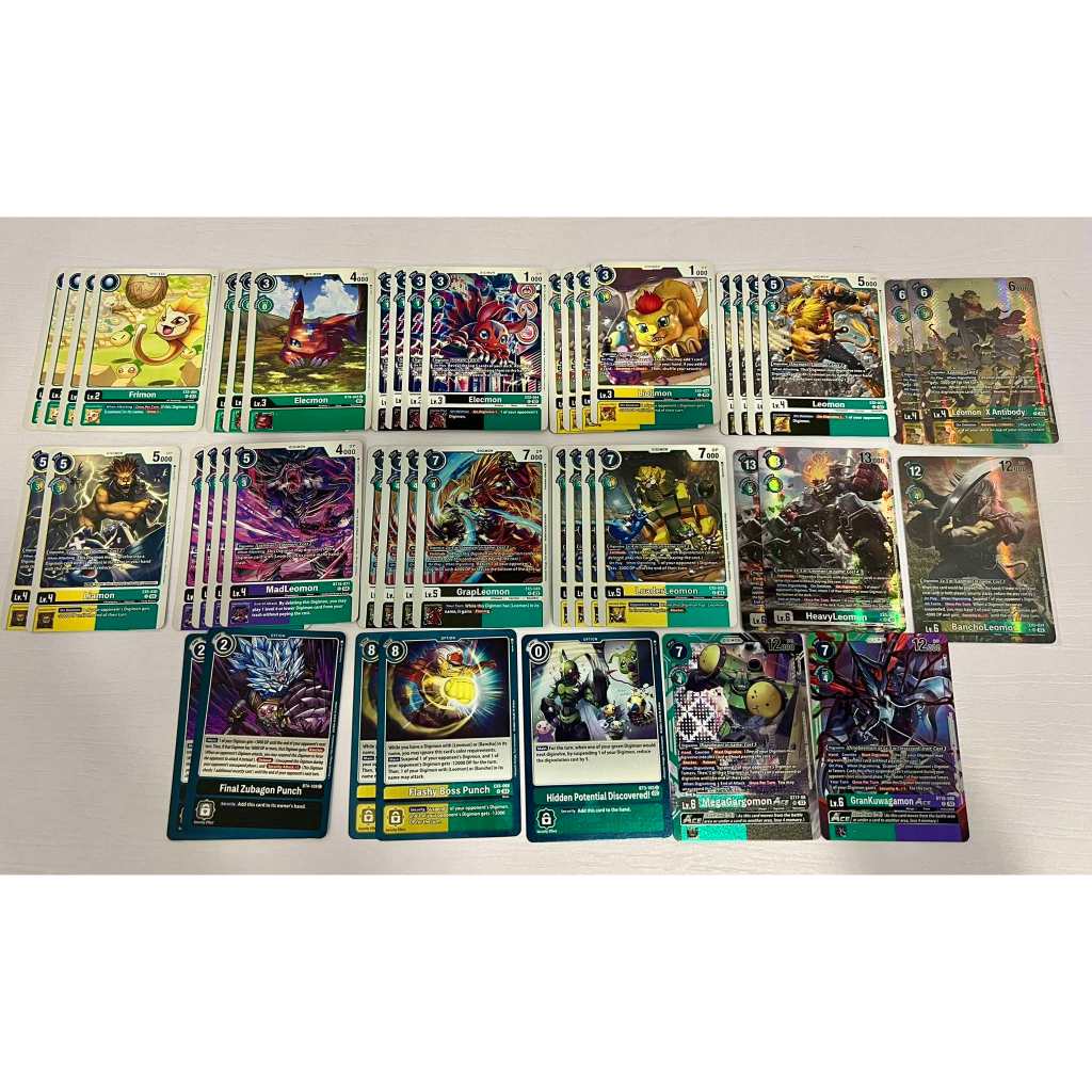 [Digimon Pre Build] Full Deck Leomon X