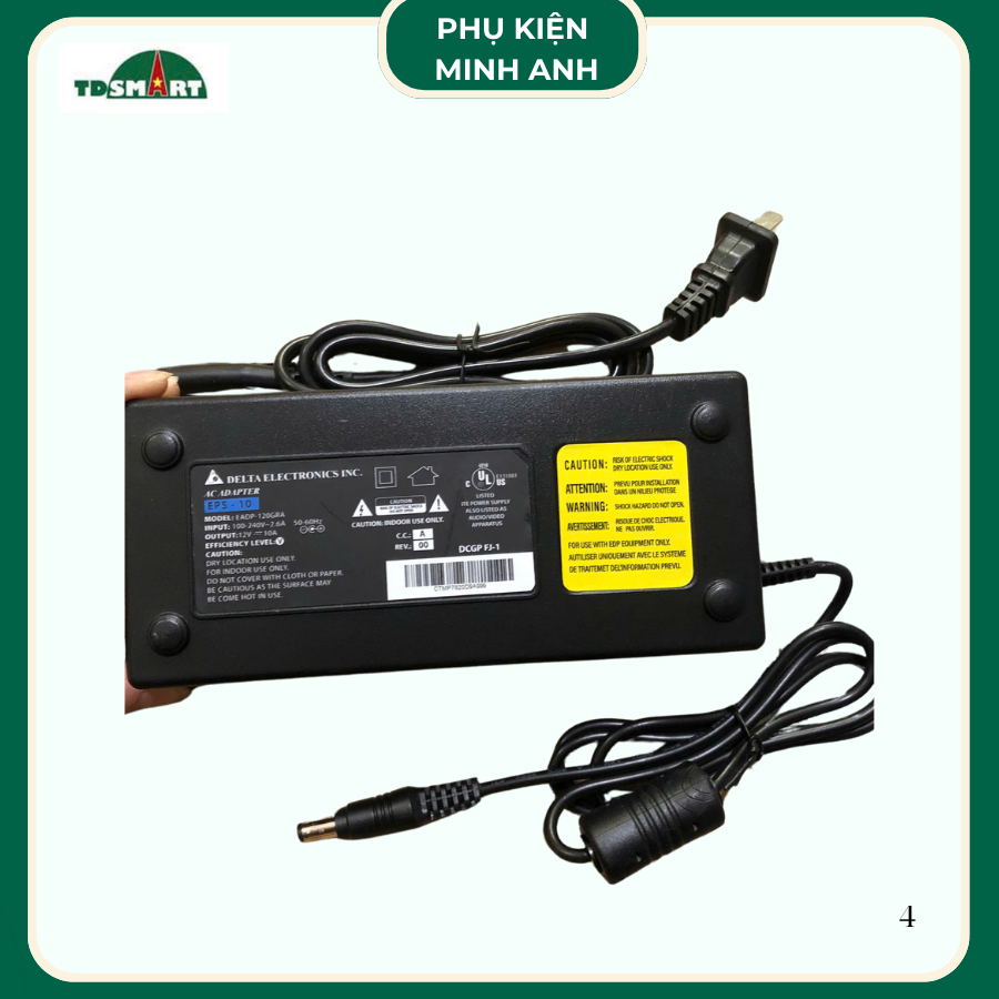 แหล่งพลังงาน 12v10a Delta Adapter พร้อมสายไฟ - แหล่งพลังงาน Delta 12v10a
