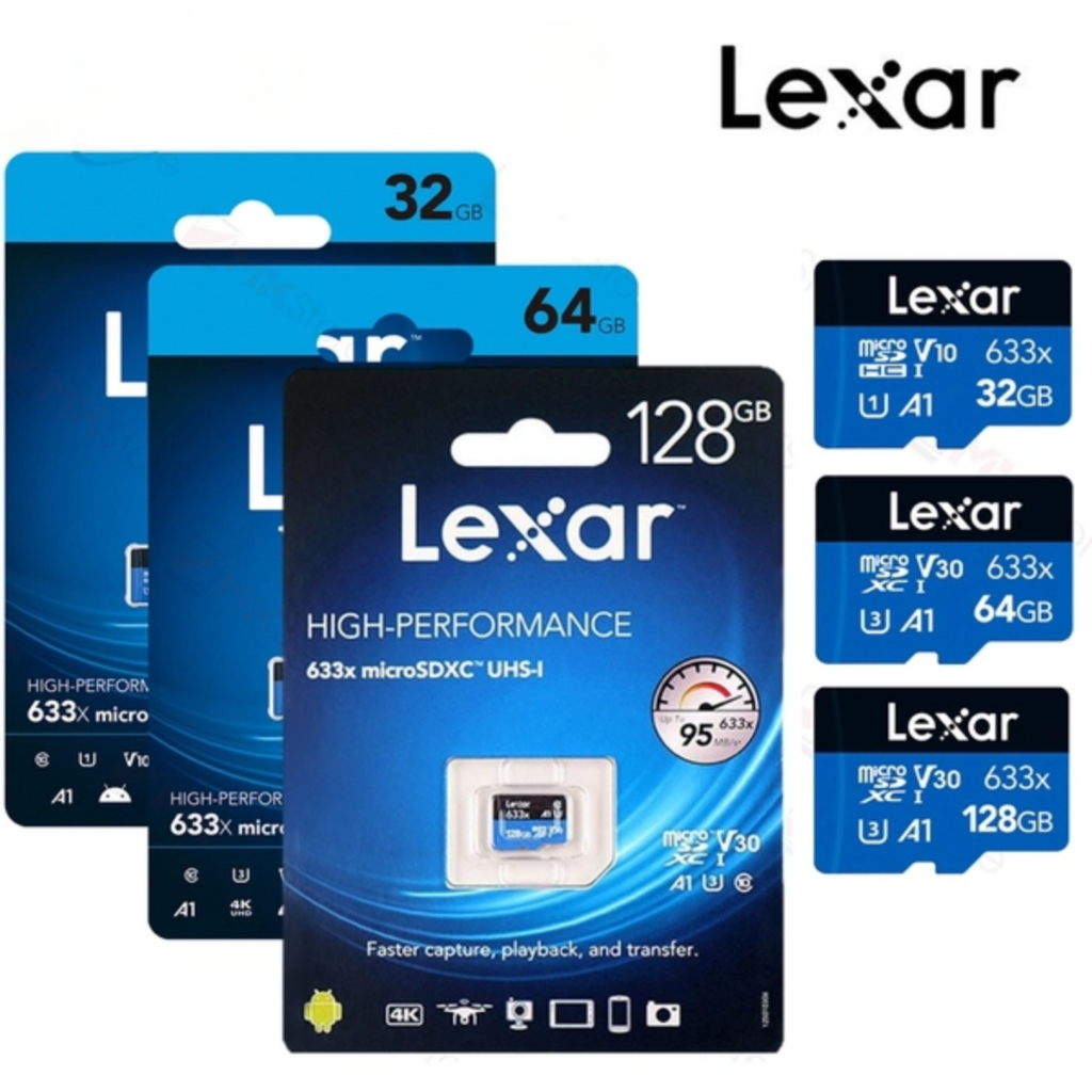 การ์ดหน่วยความจํา LEXAR 64GB/128GB/256GB/512GB ของแท้ เฉพาะสําหรับกล้อง