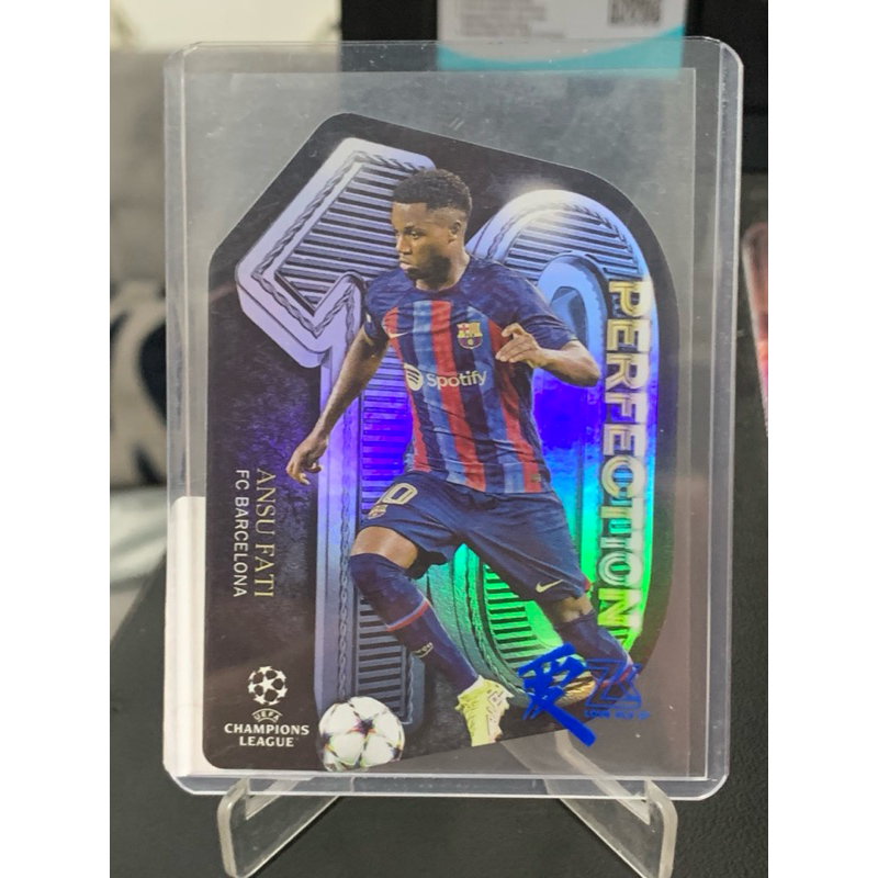 H791 Ansu Fati Perfection Barcelona Topps UCC 2022/23 การ์ดฟุตบอล