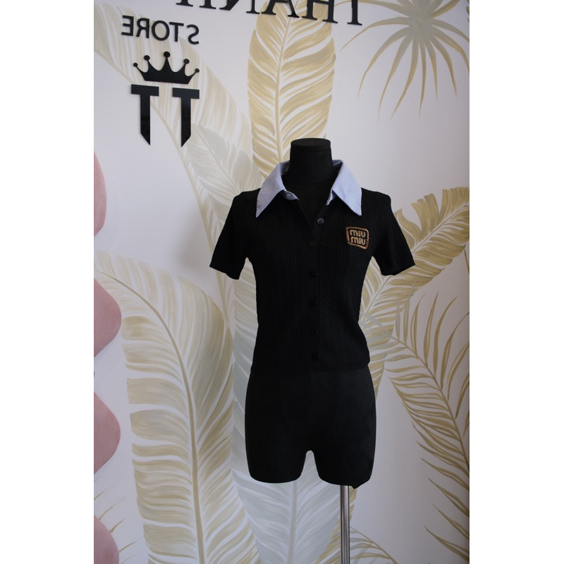 เสื้อสเวตเตอร์คอปก Miumiu