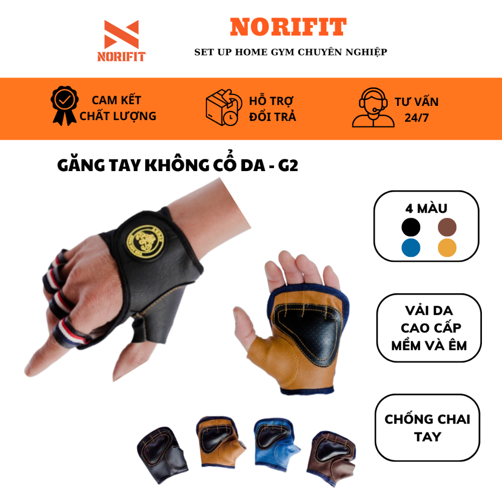 G2 Gym Sports Leather Collarless Gloves