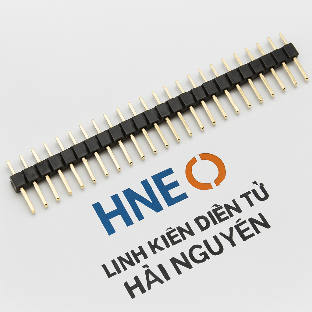 Combo 3 ชิ้น Straight Single Male Fence 2.54MM 1x40p Black (Jump, Header)