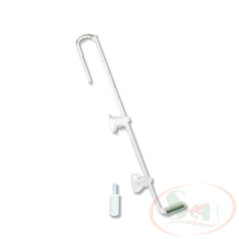 OEM super-fine mini เซรามิครูปตัว L co2 หัวฟู่อะคริลิคบาร์ co2 กุ้งตู้ปลาทะเล