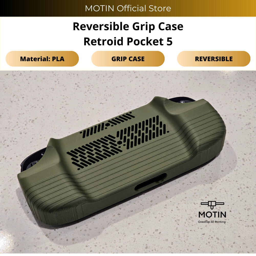 เคส Grip แบบพลิกกลับได้สําหรับ Retroid Pocket 5 - เคสป้องกันและอุปกรณ์เสริมที่จับ - Motin Official