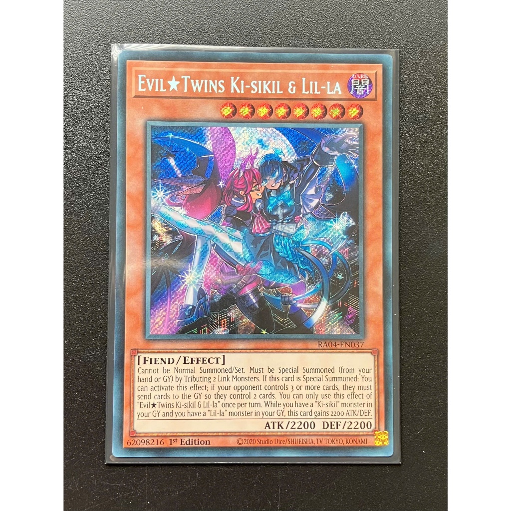 YMS - [การ์ด Yugioh] - [TCG-UK] - RA04-EN037 - Evil Twins Ki-sikil & Lil-la