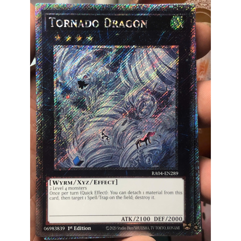 [KW2 Yugioh] [EN-UK] การ์ดมังกรทอร์นาโด - RA04-EN289 - Platinum Secret Rare 1st Edition