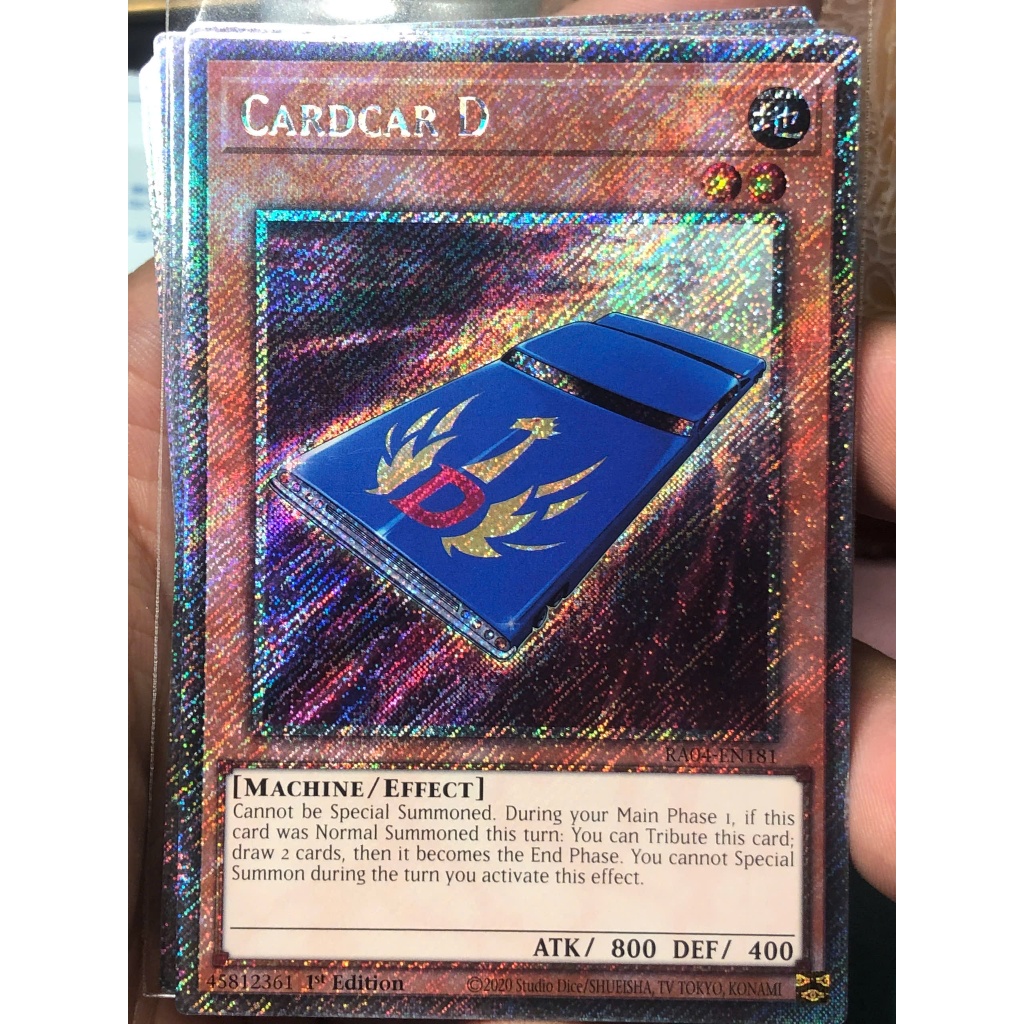 [KW2 Yugioh] [EN-UK] Cardcar D - RA04-EN181 - Platinum Secret Rare 1st Edition