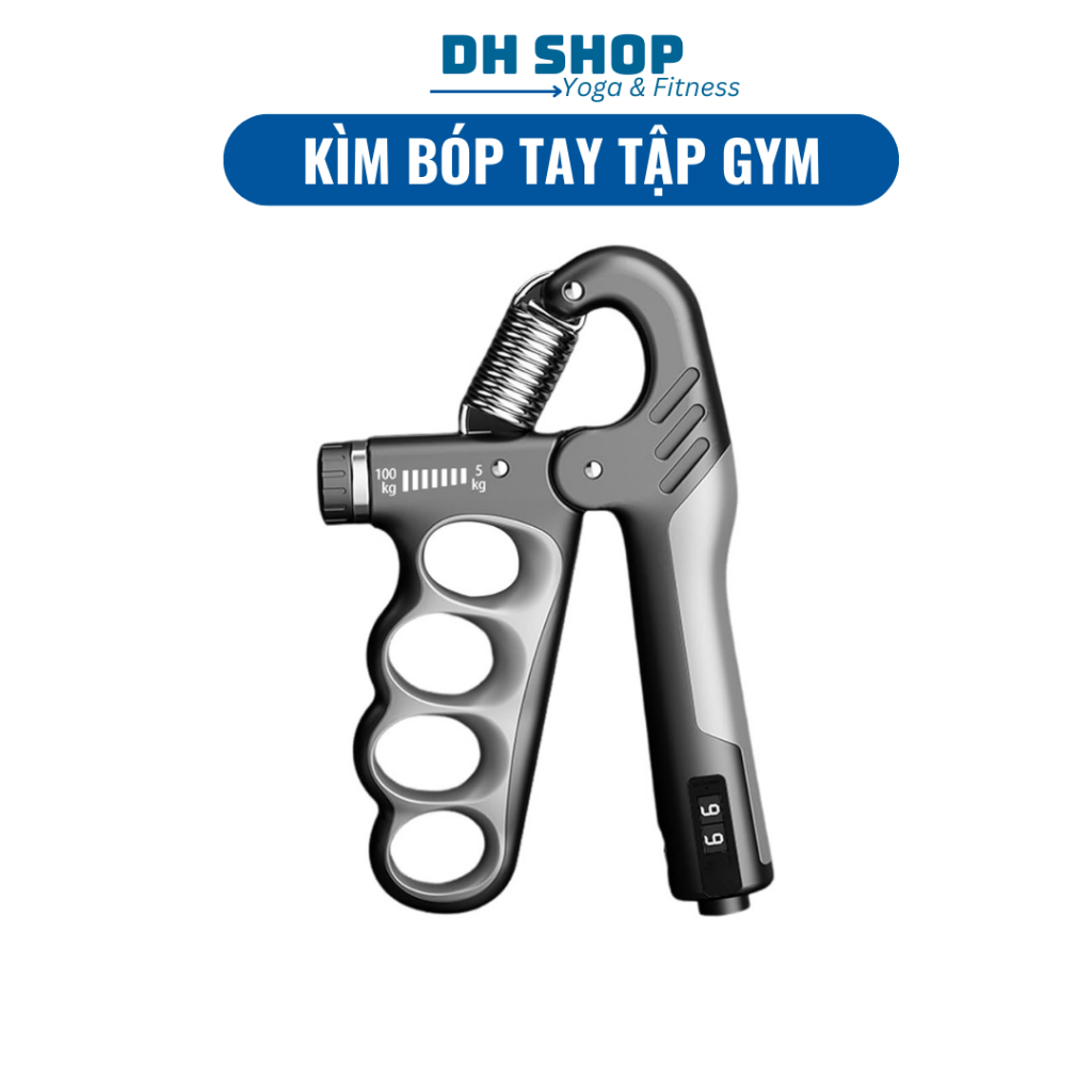 DH SHOP คีมมือปรับ Force พร้อมนับ 5-100 กก. คีมออกกําลังกายมือ Home Gym เครื่องมือ DH157