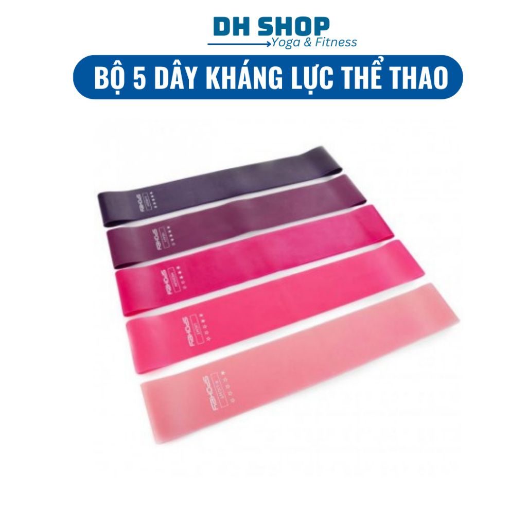 Rubber Butt Training Gym Resistance Band Set, ยางยืดต้านทาน DH SHOP