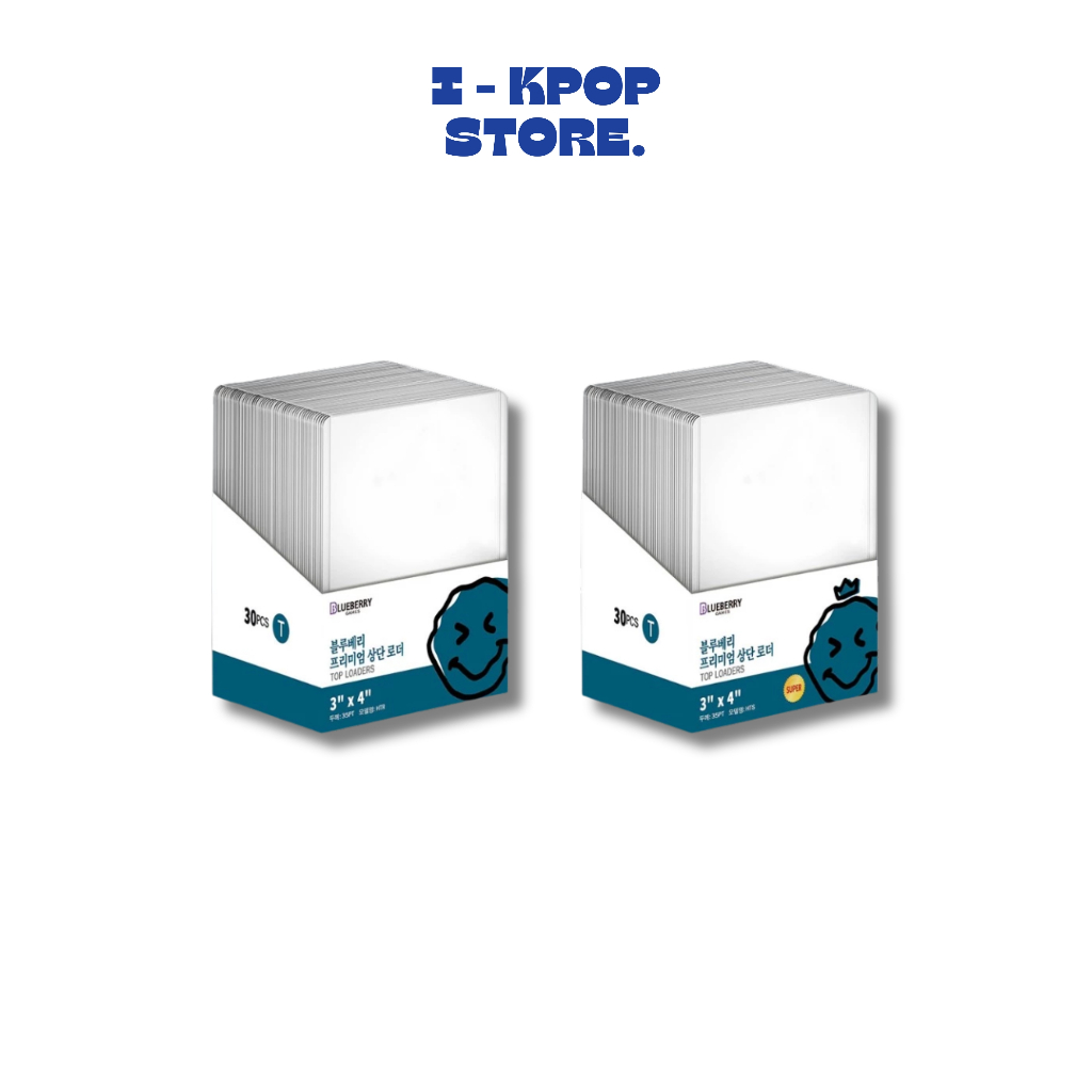 Toploader seal BLUEBERRY - ฝาครอบพลาสติกแข็งเพื่อปกป้องการ์ดภาพถ่ายไอดอล KPOP