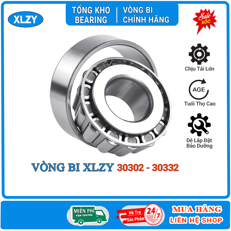XLZY แบริ่งลูกกลิ้งเรียว 30302 30303 30304 30305 30306 30307 30308 30309 - วงศ์บีฮานอย