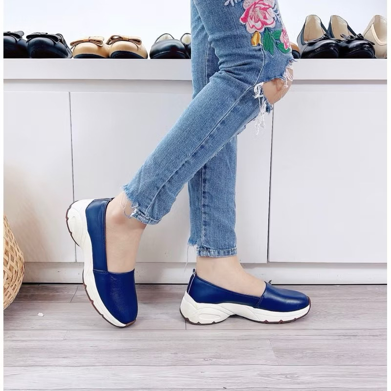 หนังแท้ Geox slipon*