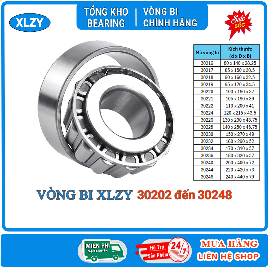 แบริ่งลูกกลิ้งเรียว 30210 30211 30212 30213 - vinhibacdanhanoi