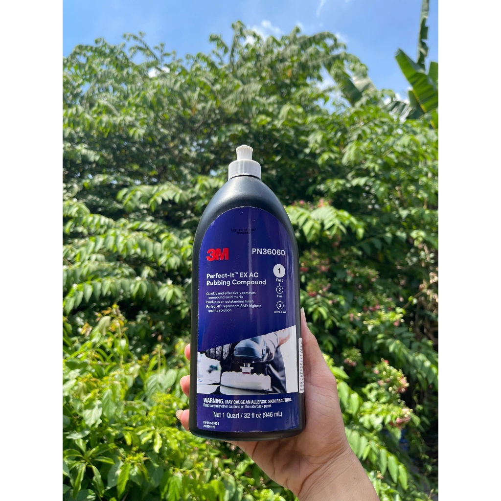 3M PN36060 Polishing Solution Step 1 – คืนความเงางาม, สีรถประหยัด, 946ml