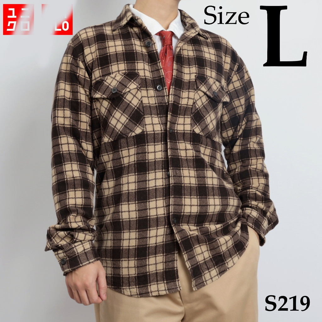 [Size M ][SS186] เสื้อแจ็คเก็ต FLANNEL GU UNII/TU/LLO - มือสอง (2hand) - COBvintage VINTAGEL