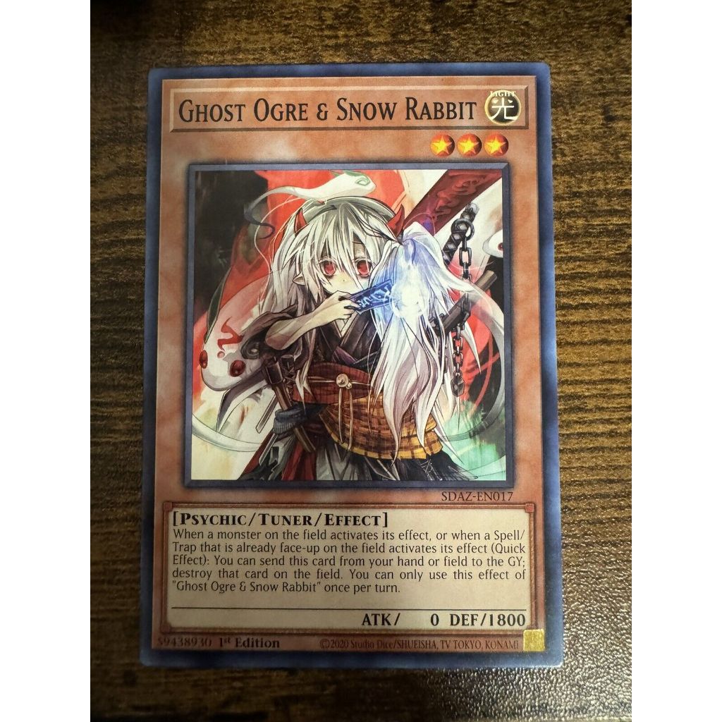 [ AE ] การ์ด Ghost Ogre & Snow Rabbit - ห่อพลาสติกป้องกันฟรี