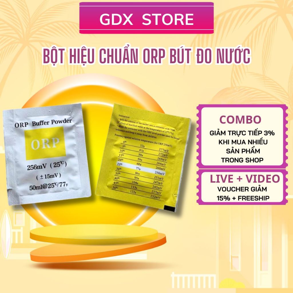 ORP Calibration Powder สําหรับ YY400 / EZ9910 / C600 Meter