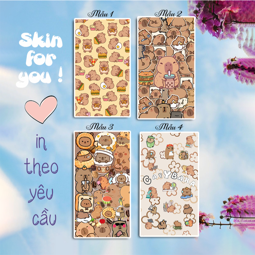 สติ๊กเกอร์พิมพ์ลาย Capybara น่ารักหุ้มด้วยกลิตเตอร์ (MESSAGE SHOP MACHINE NAME)