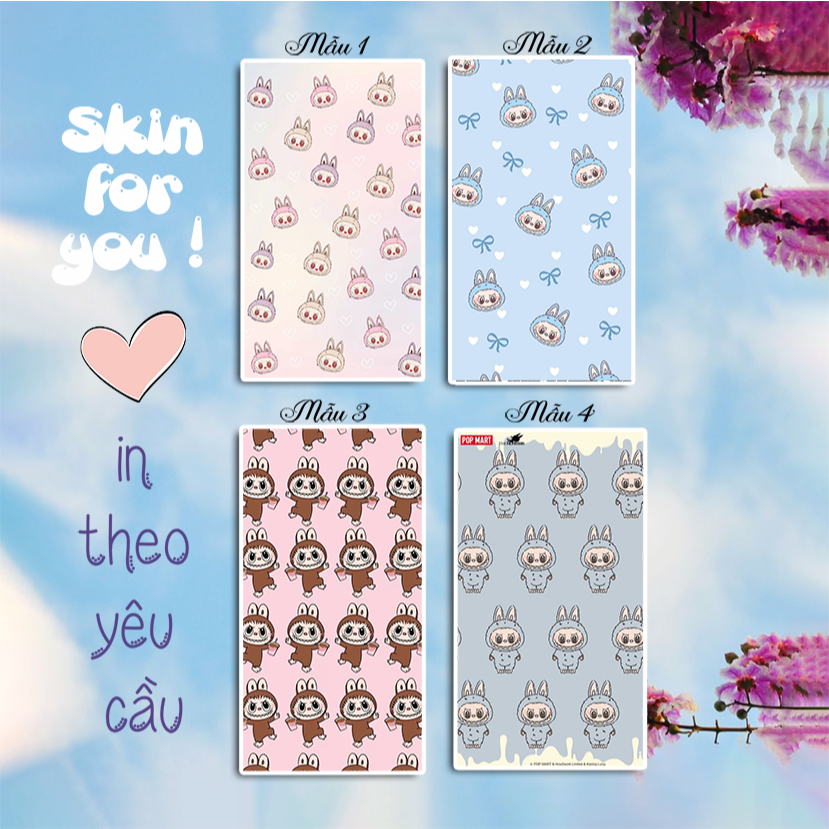 Labubu สติ๊กเกอร์พิมพ์ลายน่ารักหุ้มด้วยกลิตเตอร์ (MESSAGE SHOP MACHINE NAME)