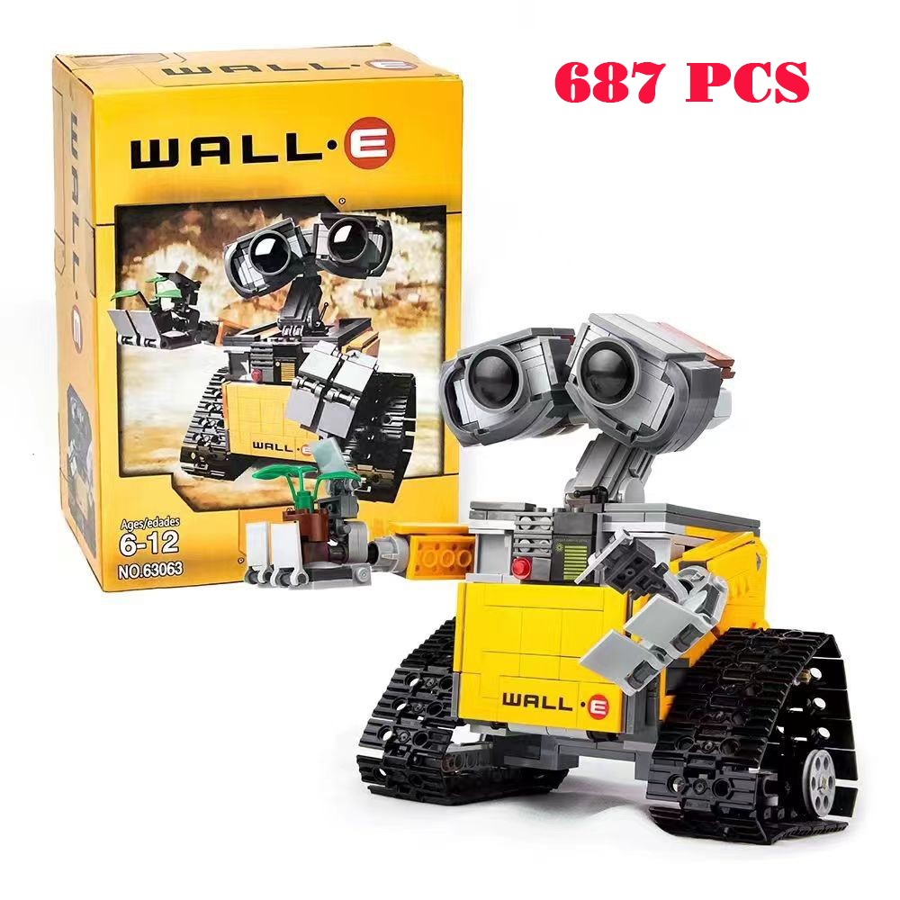 รายละเอียด 687 - ชุดปริศนาประกอบ Wall E ประกอบการแปลงหุ่นยนต์ Wall E