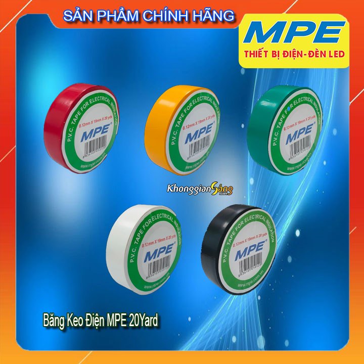 [GENUINE] MPE ELECTRICAL ADHESIVE TAPE ทุกสี 20 YARD SERI BK