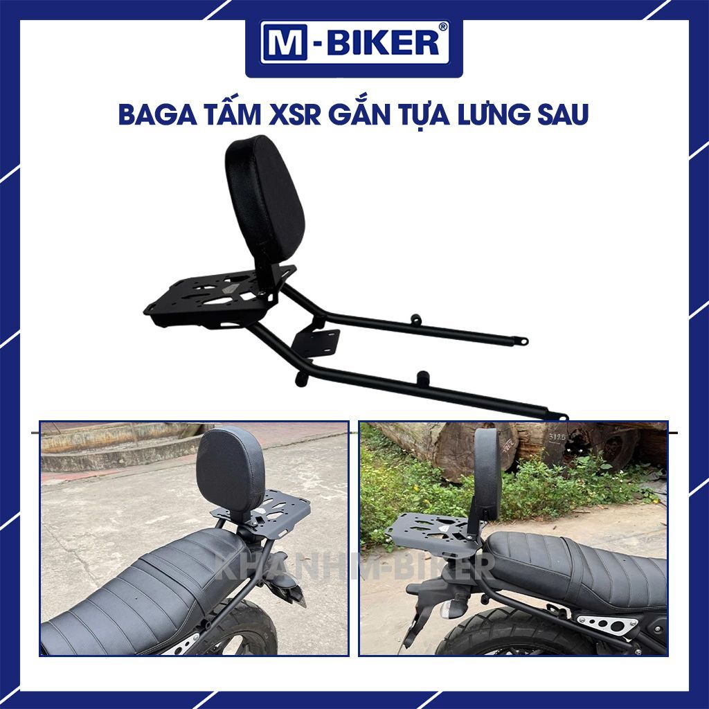 Baga XSR 155 ติดพนักพิง เบาะพิงหลัง ติดกระเป๋าหลัง XSR155 ทําจากเหล็ก เบาะนุ่ม