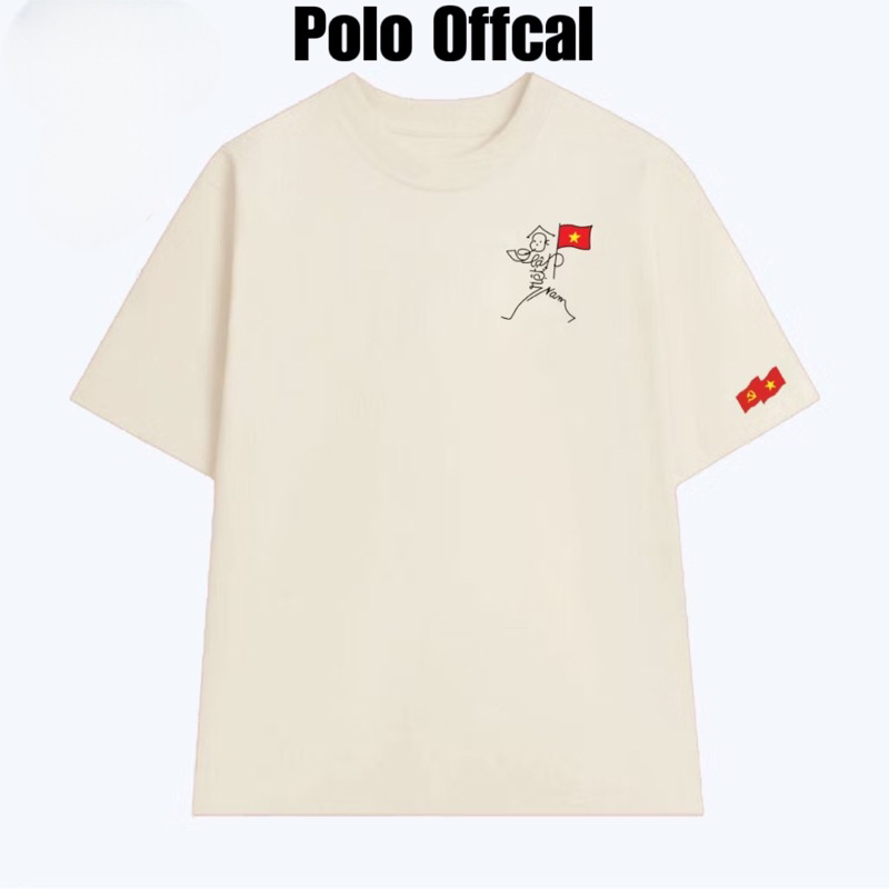 เสื้อยืดโอเวอร์ไซส์ Hoa Ky VN INDEPENDENT ผ้าคอตตอนยืด 2 ทาง