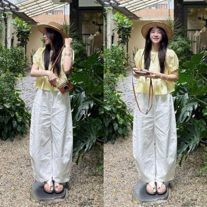 (OLDSCHOOL PHOTO) HAREM Oldschool KAKI PANTS STUPID SHAPE ทรงขากว้าง Q338