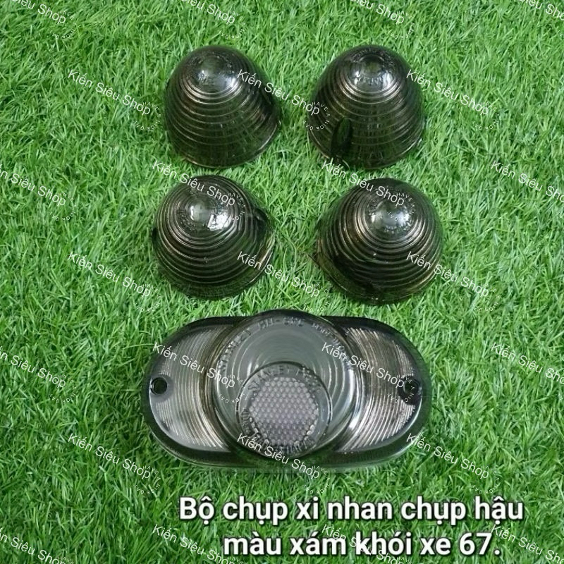 ชุดครอบไฟเลี้ยว ครอบไฟท้าย 67 สีควัน (พร้อมสกรู)
