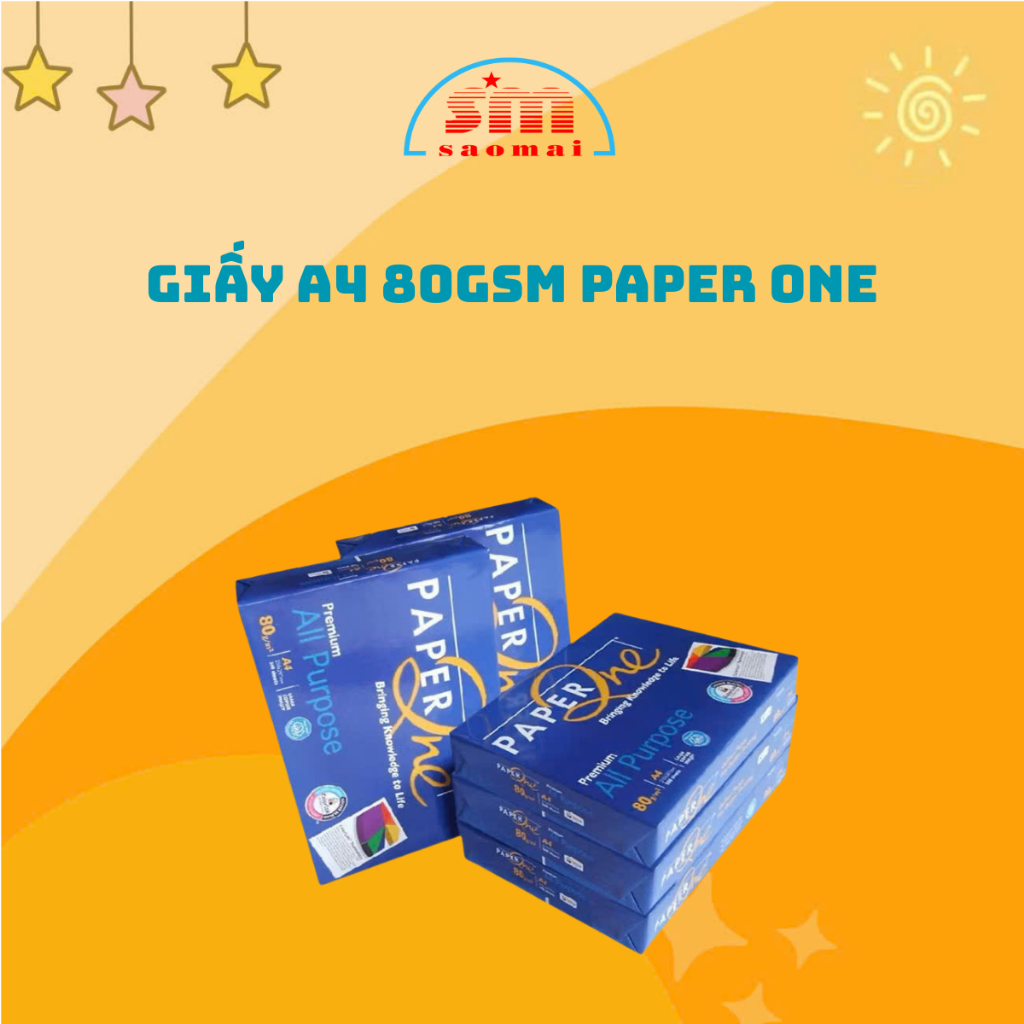 กระดาษ A4 80gsm กระดาษ One Sao Mai เครื่องเขียน V1010053