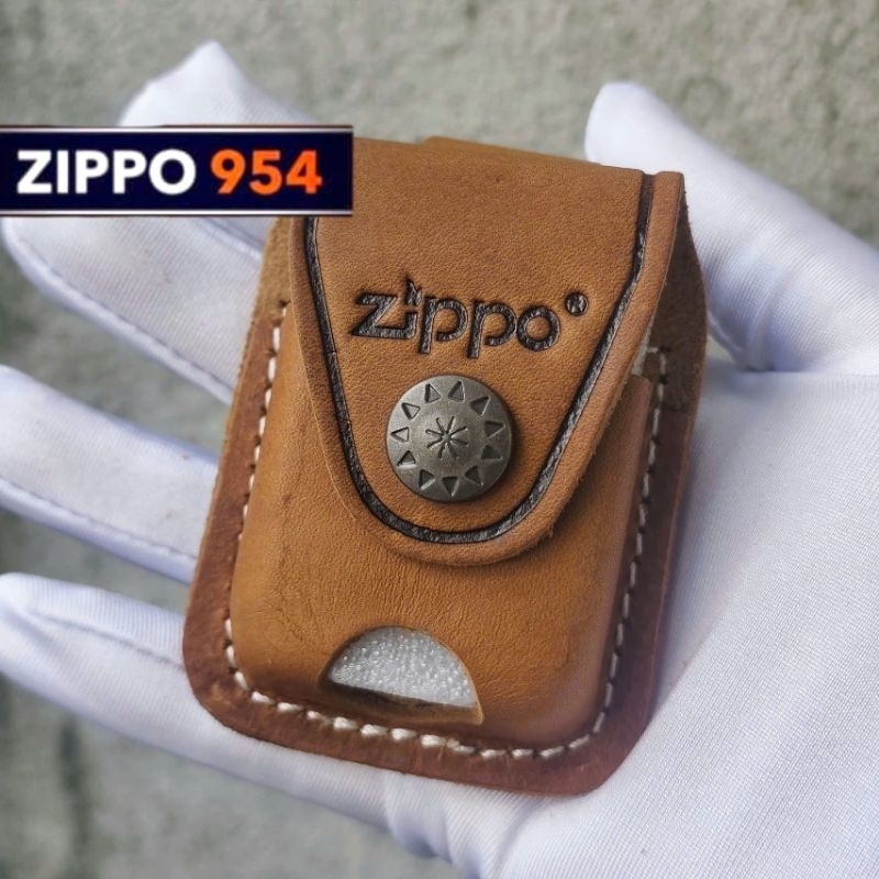 [Zippo 954] เคสหนัง Zippo นําเข้าคุณภาพสูง