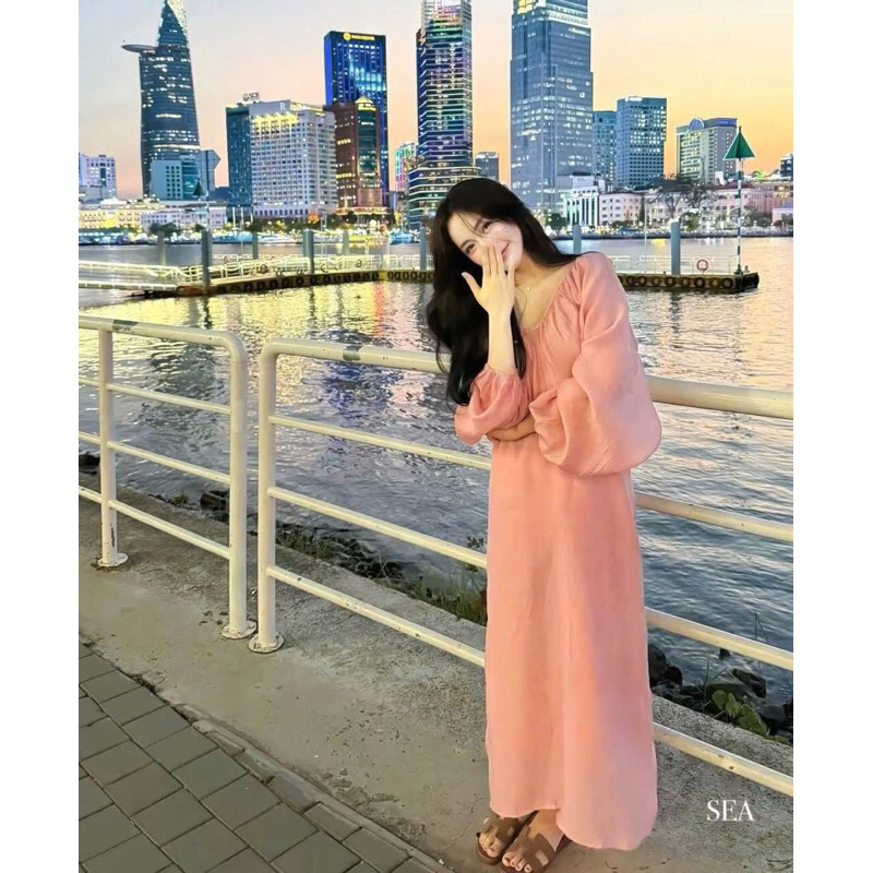 เดรสสวยหรู ผ้าไหมพรมนิ่มสุดหรูหรา (คะ06))